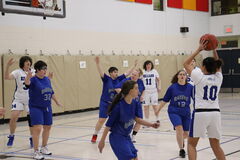 Lady Racers basketball game.