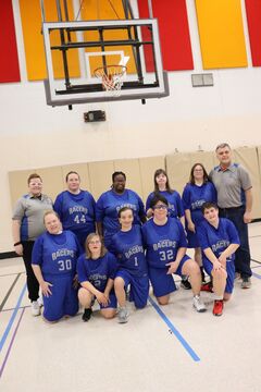 Lady Racers basketball team.